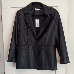 WeWoreWhat Black Structured Blazer Suit Jacket
